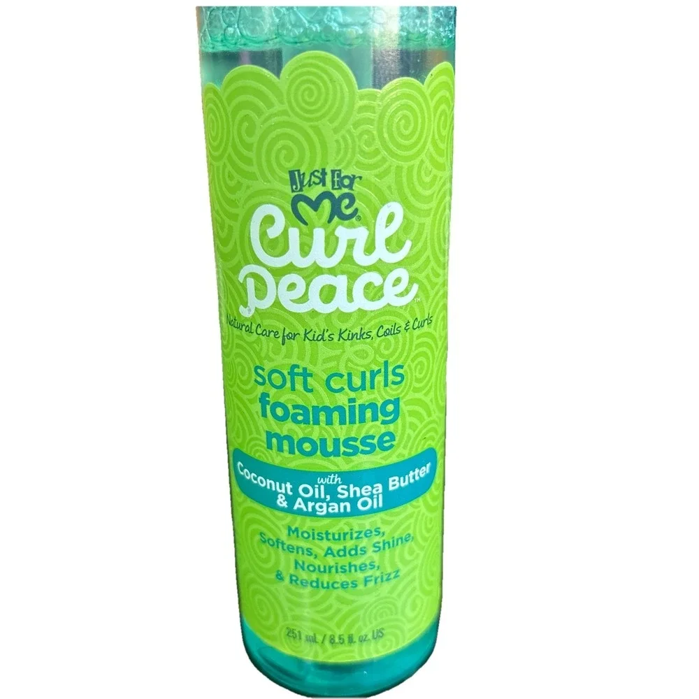 Just For Me Curl Peace‎ Soft Curls Foaming Mousse, 8.5 oz (1 Pack)